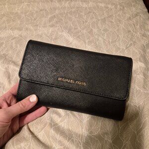 Michael Kors "Jet Set" Saffiano Leather Crossbody Bag